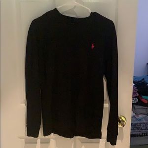 Polo Ralf Lauren Black long sleeve v neck